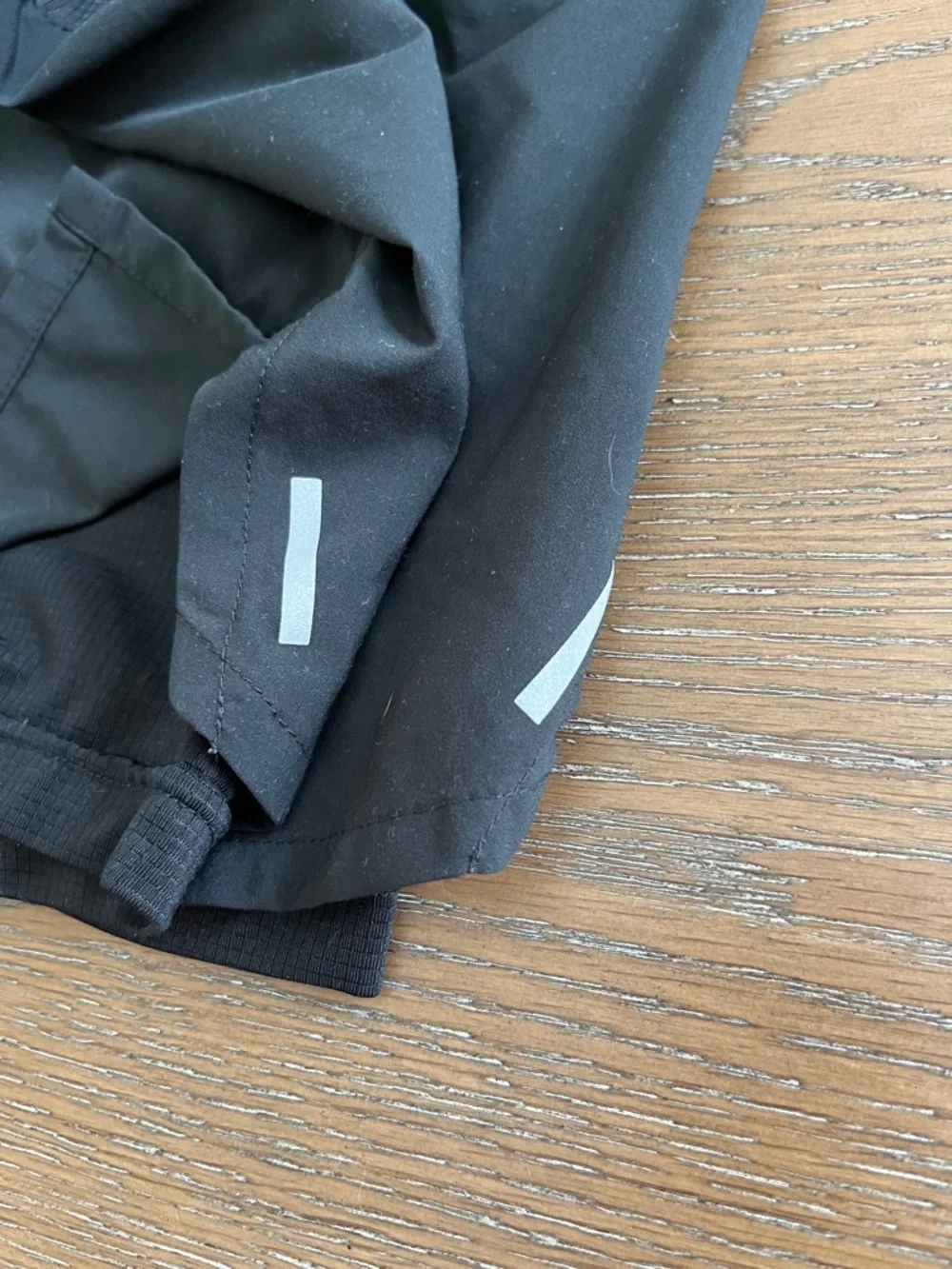 Nike Black Athletic Running Shorts with Reflective Swoosh - Picture 7 of 16